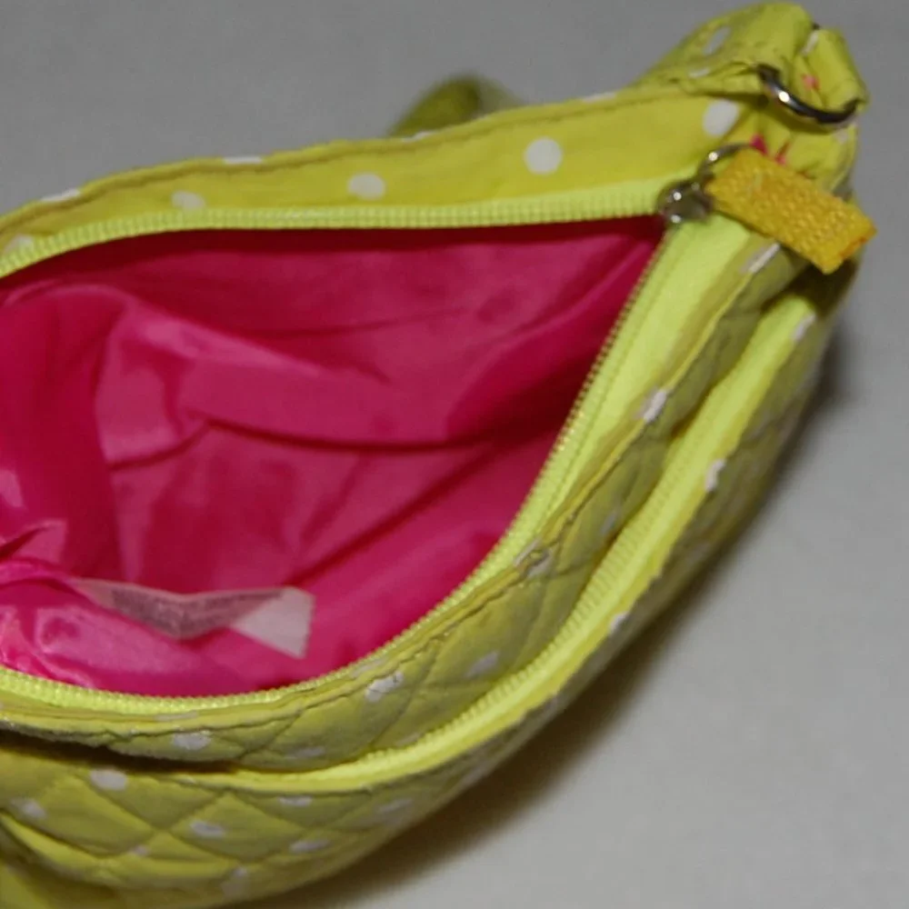 Crossbody Quilted Fabric Lightweight Bag, 8" Wide x 8" Tall - Picture 5 of 6